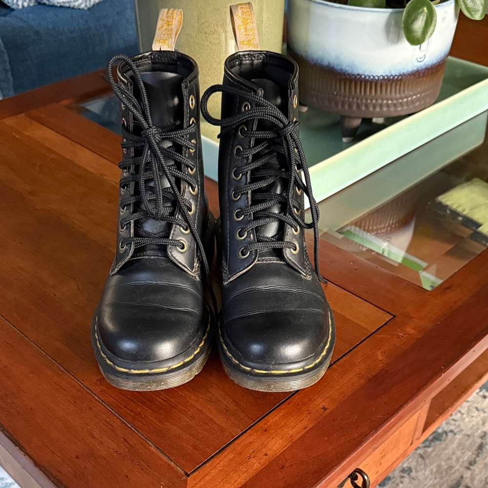 Dr. Martens Black Leather Boots